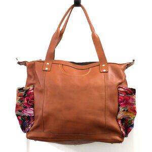 Guatemalan Convertible Bag | 100% Full-Grain Leather Vintage Huipil | Unique Bag